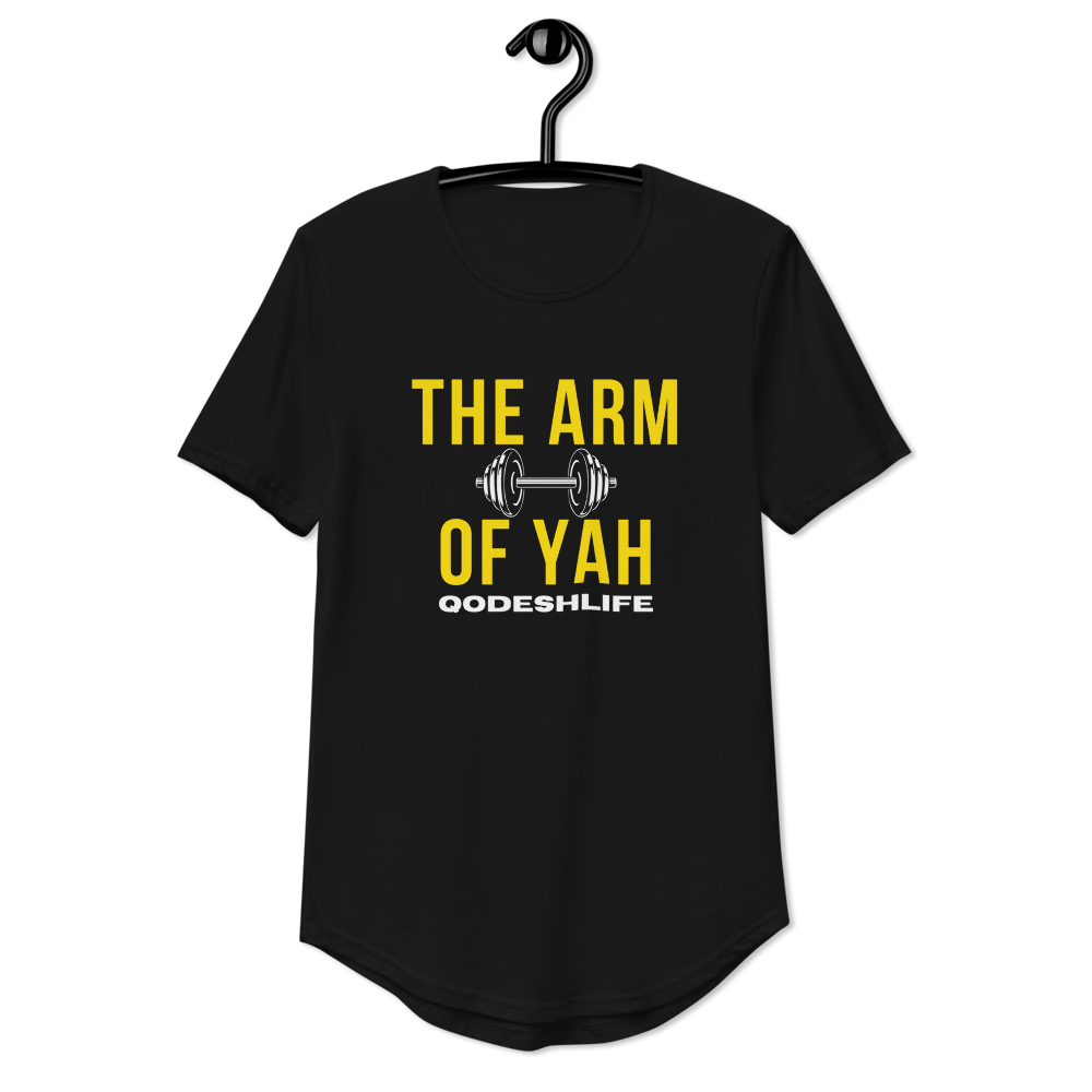 The Arm Of Yah Men's Curved Hem T-Shirt