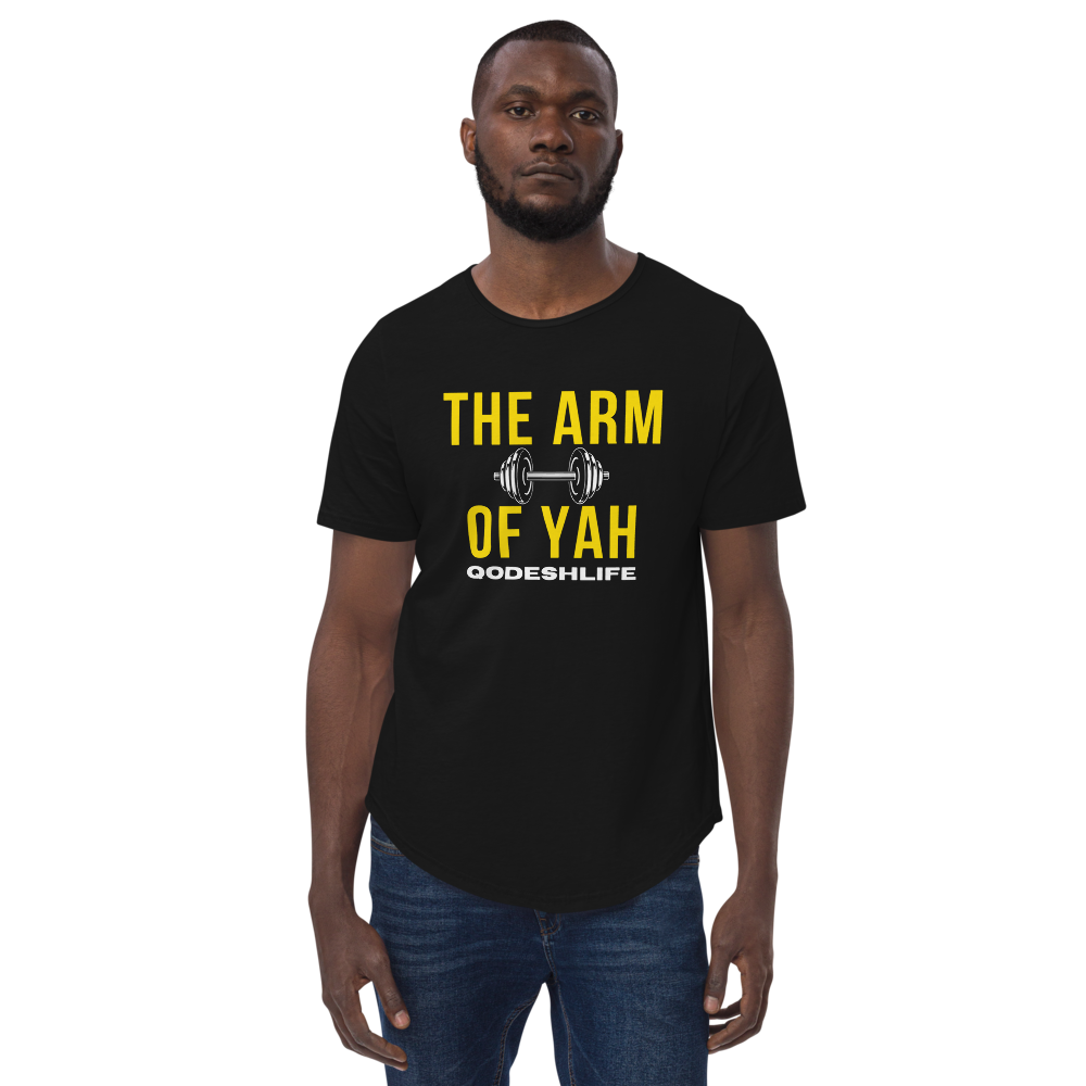 The Arm Of Yah Men's Curved Hem T-Shirt