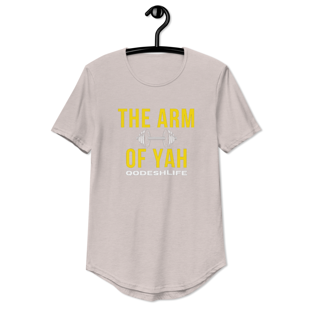 The Arm Of Yah Men's Curved Hem T-Shirt