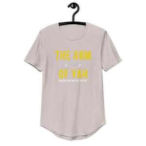 The Arm Of Yah Men's Curved Hem T-Shirt