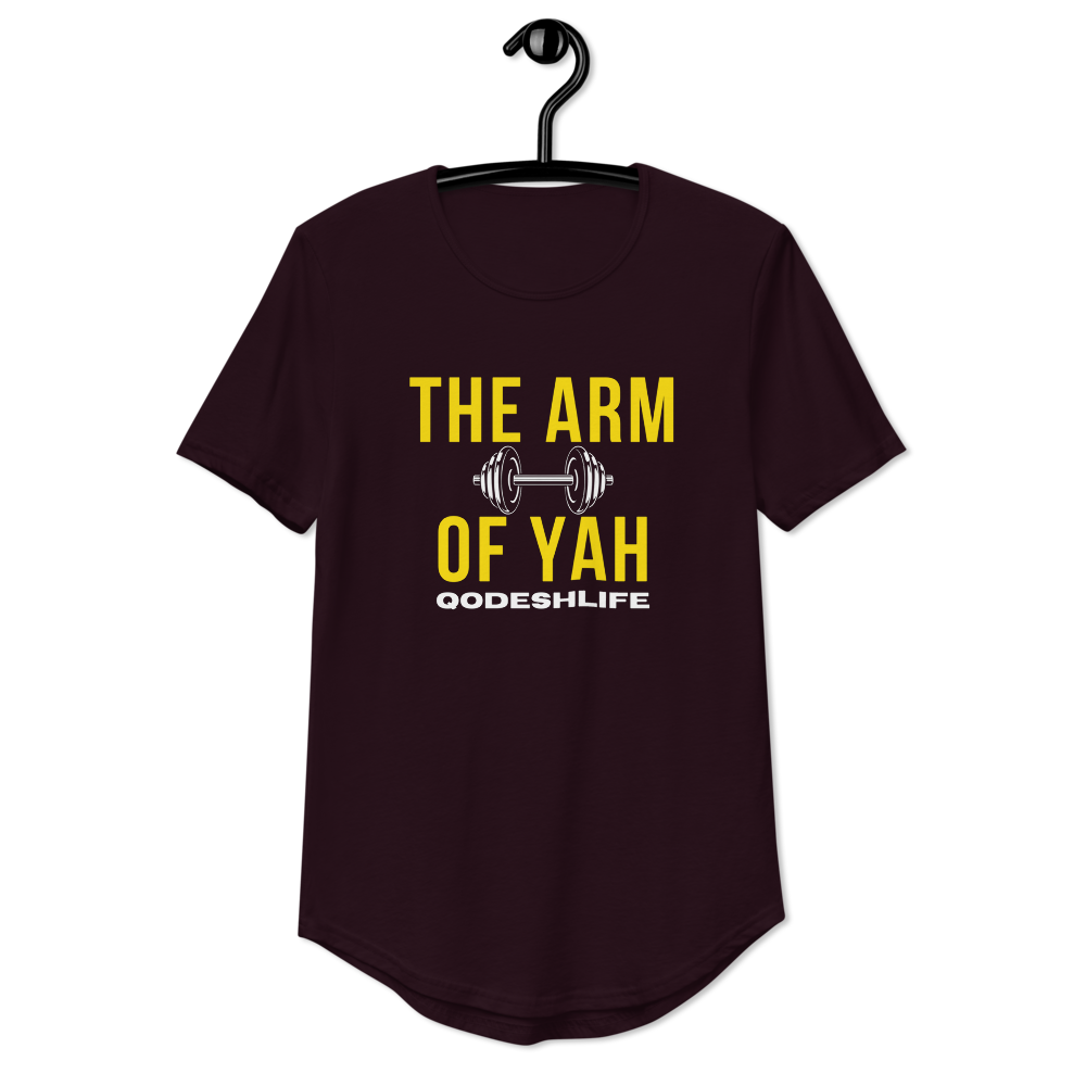 The Arm Of Yah Men's Curved Hem T-Shirt