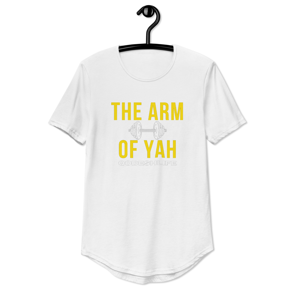 The Arm Of Yah Men's Curved Hem T-Shirt