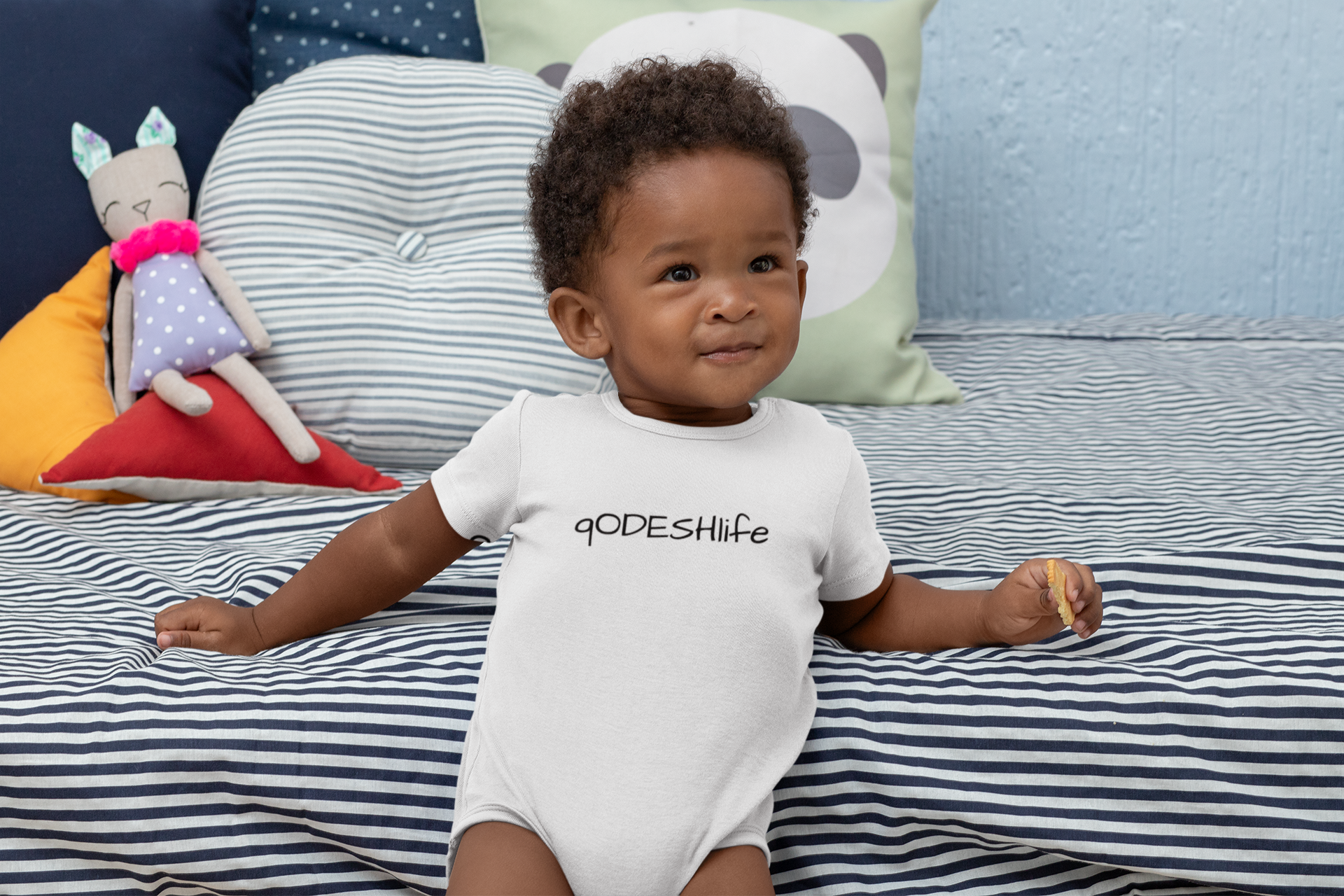 qODESHlife Classic Baby short sleeve one piece